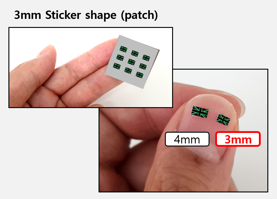 (3 mm) UK flag Camo sticker