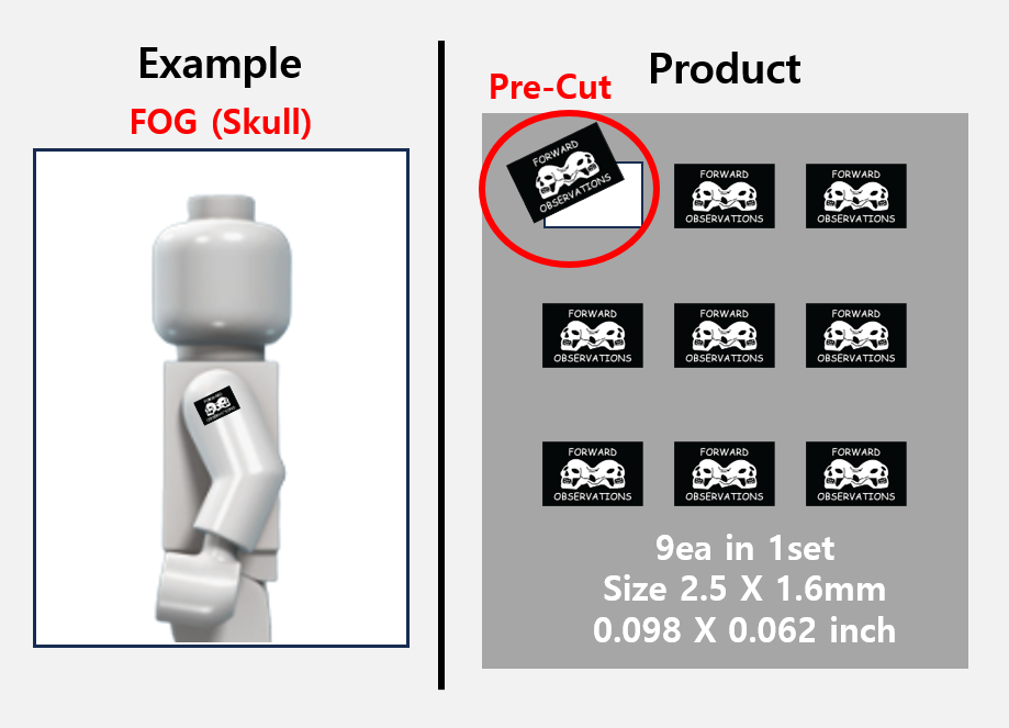 (2.5mm) FOG Patch stickers