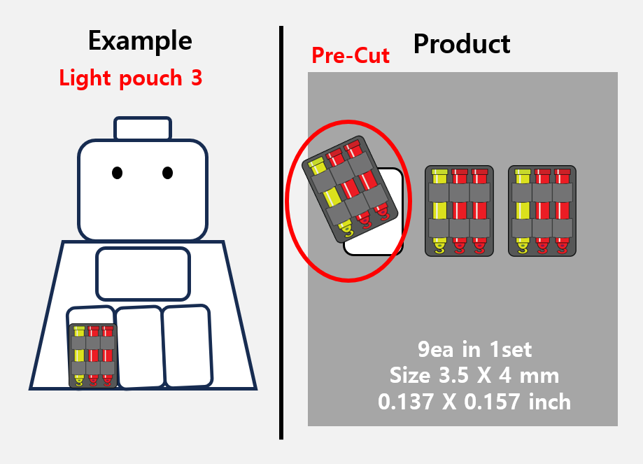 (PH 4mm) Single Pouch Black (light) stickers