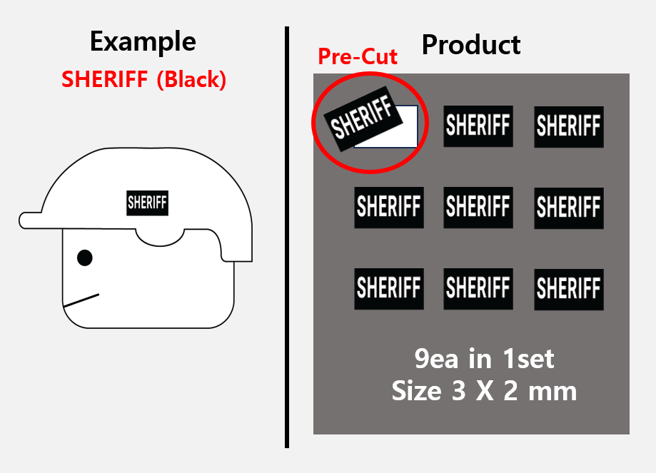 (B 3mm) Security Agent patch stickers