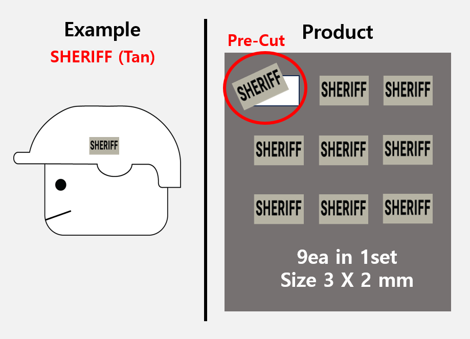 (B 3mm) Security Agent patch stickers