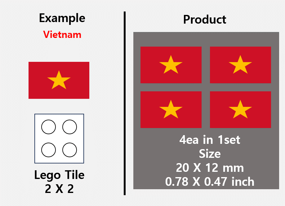 (20mm) Asia Flag stickers