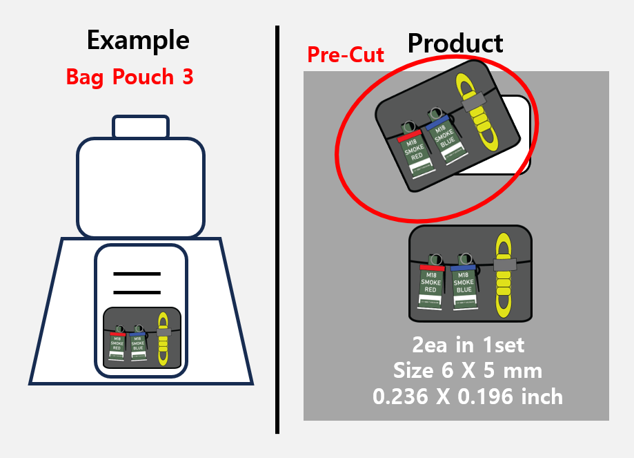 (PH 6mm) BackPack Black Pouch stickers