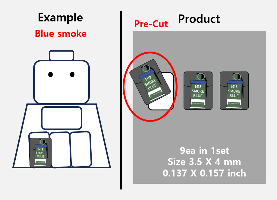 (PH 4mm) Single Pouch Black (smoke) stickers