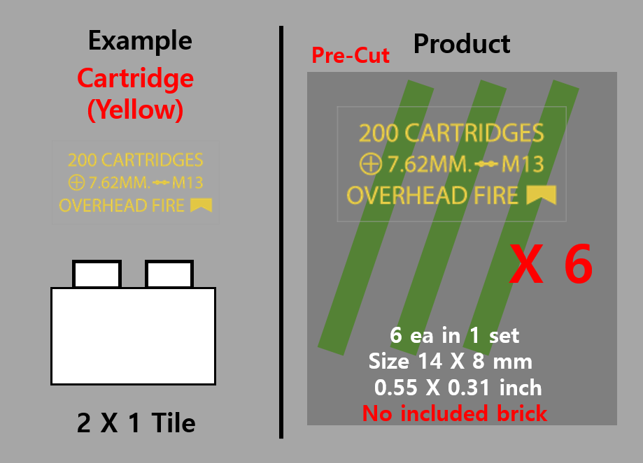 (8mm) Ammo can sticker / Military magazine box(사본)