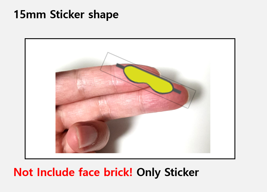 Goggles Stickers / custom face decal lego head
