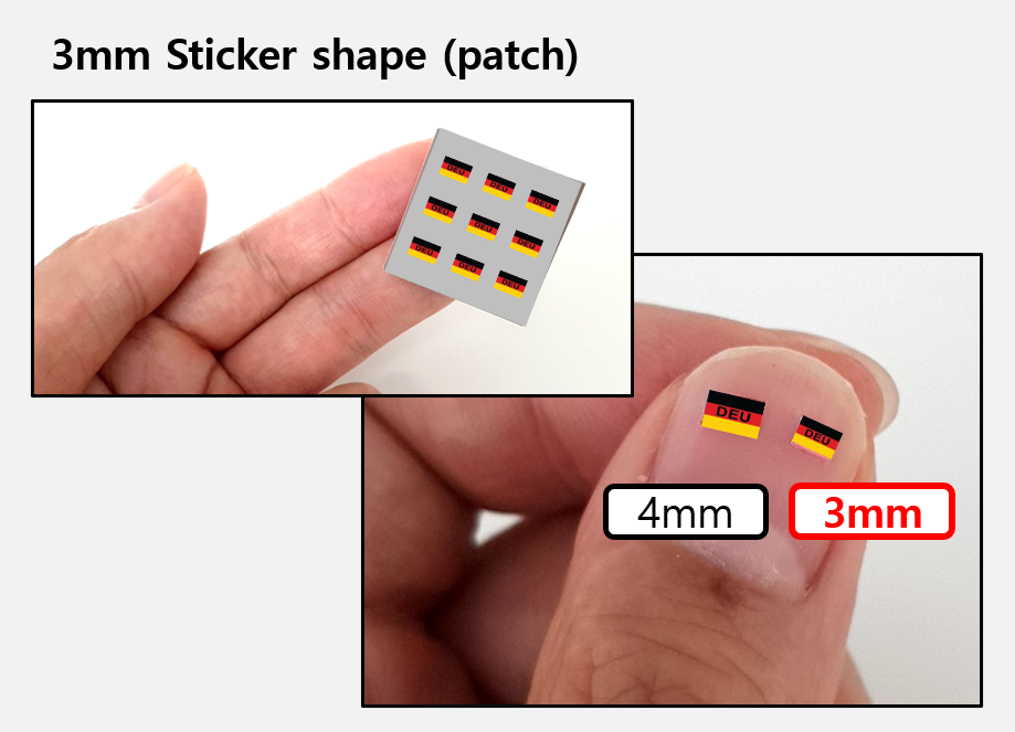 (3 mm) Germany flag Camo sticker