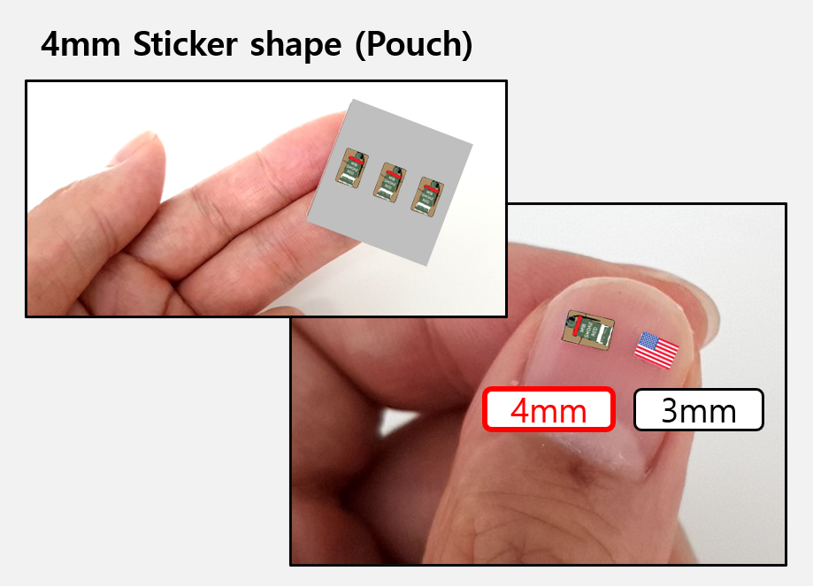 (PH 4mm) Single Pouch Tan (smoke) stickers