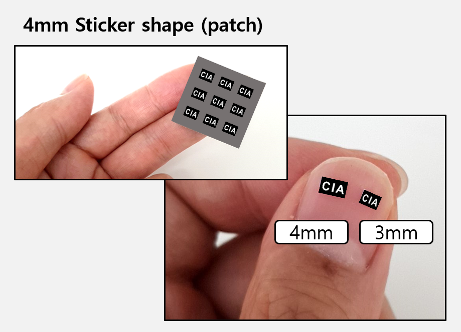(B 4mm) Police Swat patch stickers
