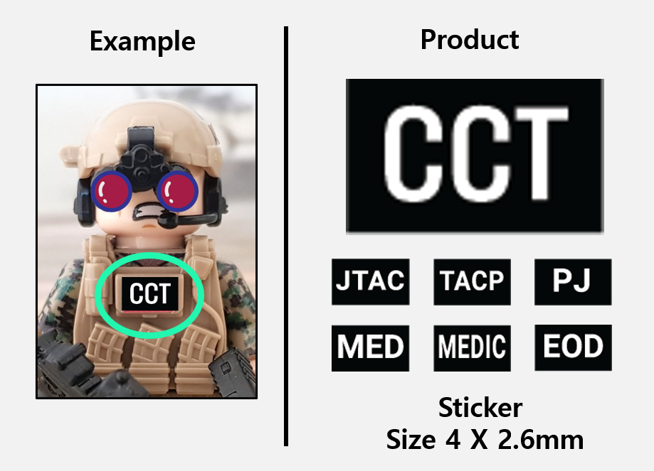 (4mm) Black patch / CCT JTAC