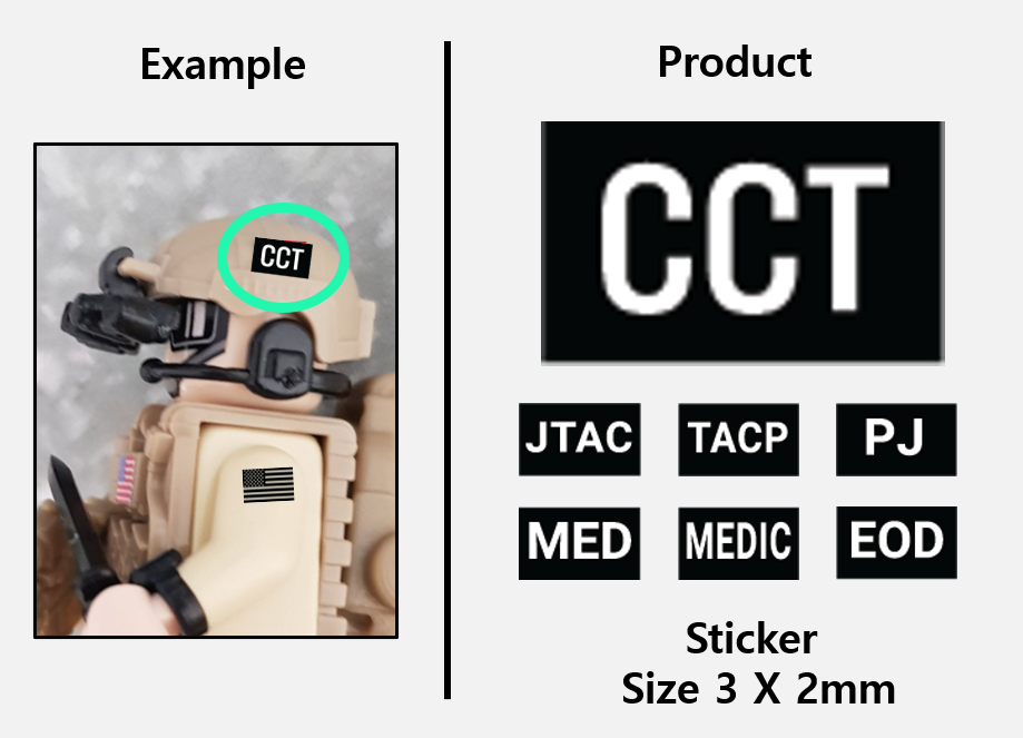 (3mm) Black patch / CCT JTAC