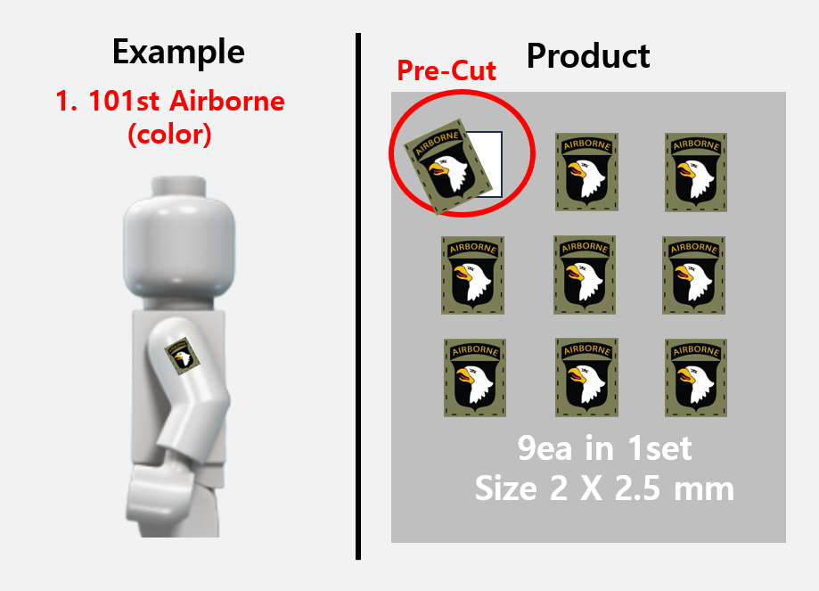 (2.5mm) Airborne patch stickers