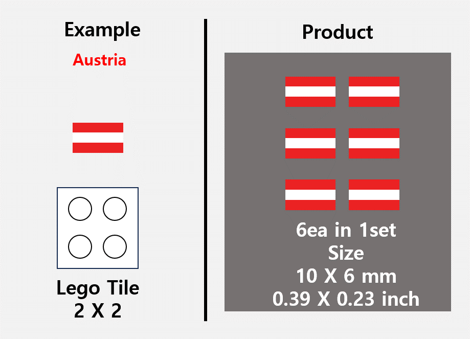 (10mm) Global Flag stickers / US Europe