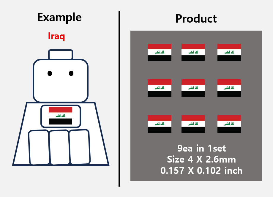 (4mm) Asia Flag stickers