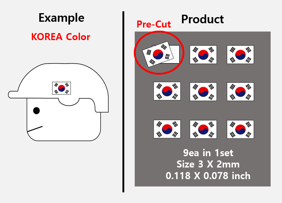 (3mm) Asia Flag stickers