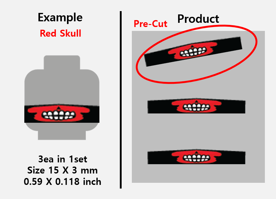 Mouth guard stickers / lego face skull teeth balaclava