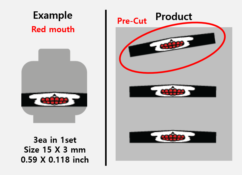 Mouth guard stickers / lego face skull teeth balaclava