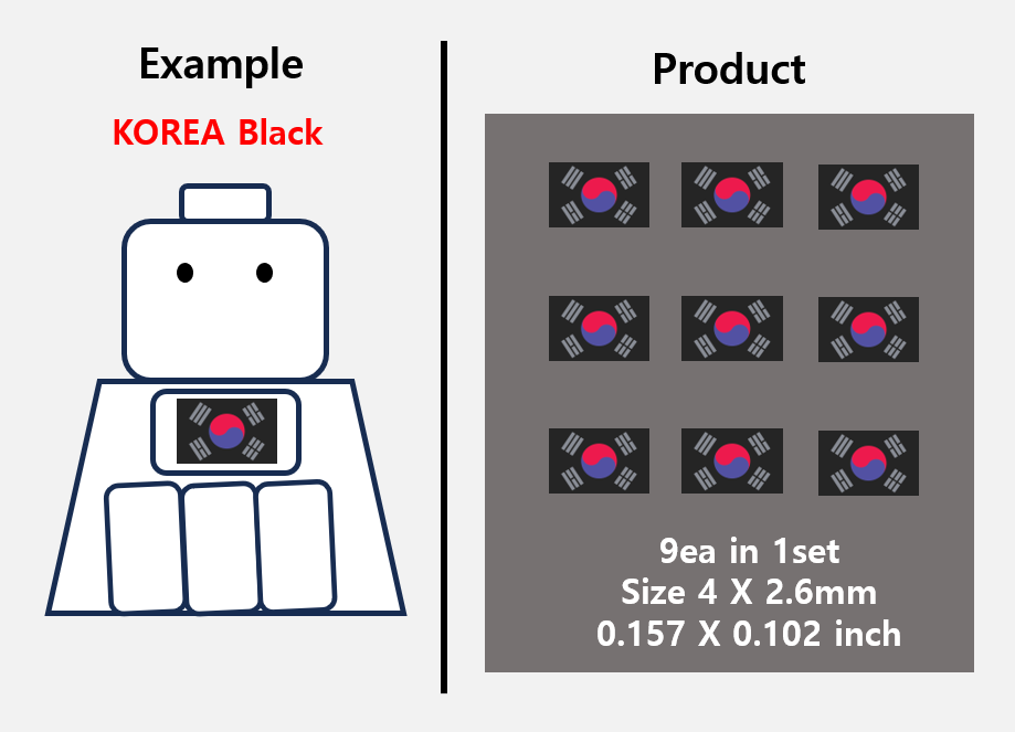 (4mm) Asia Flag stickers