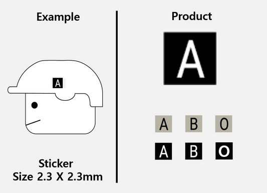 (2.3 mm) Blood Square Patch sticker