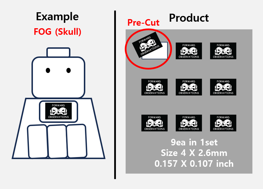 (4mm) FOG Patch stickers