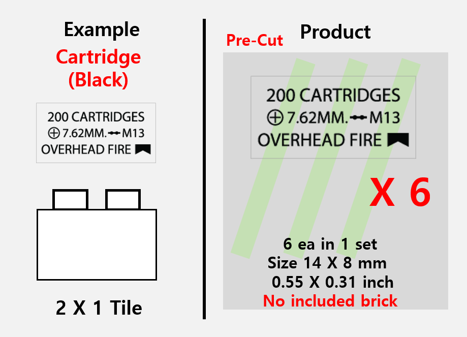 (8mm) Ammo can sticker / Military magazine box(사본)