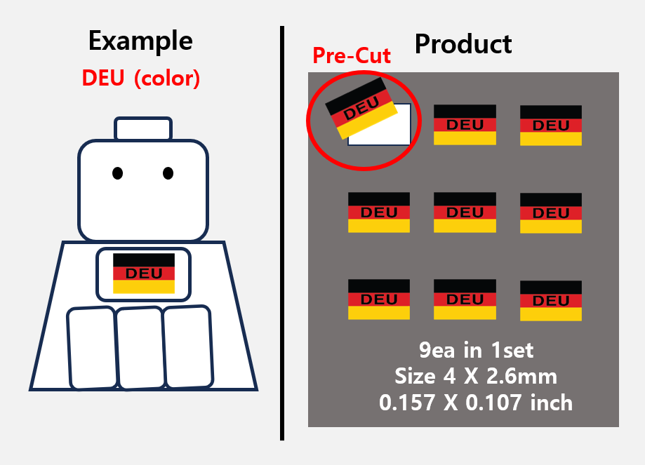 (4 mm) Germany flag Camo sticker