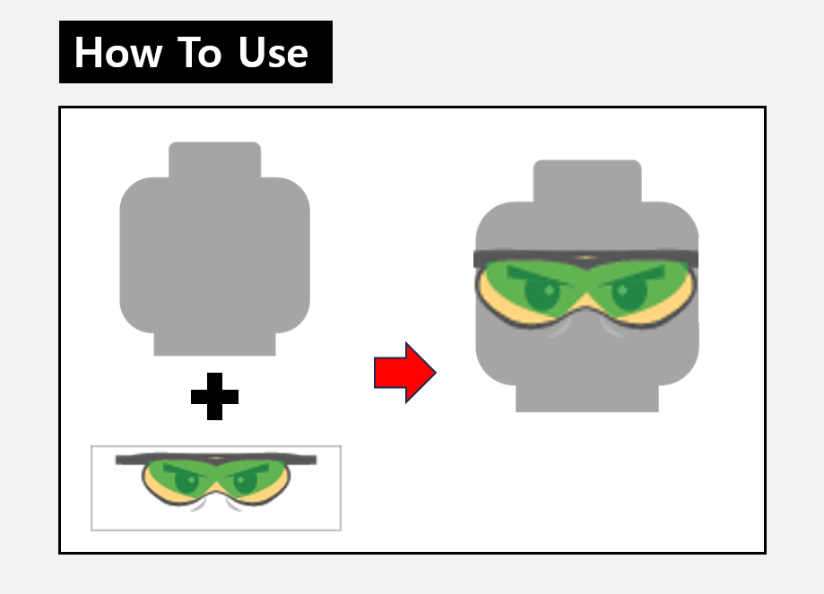 Sunglasses + Mask Stickers / custom face military printing decal