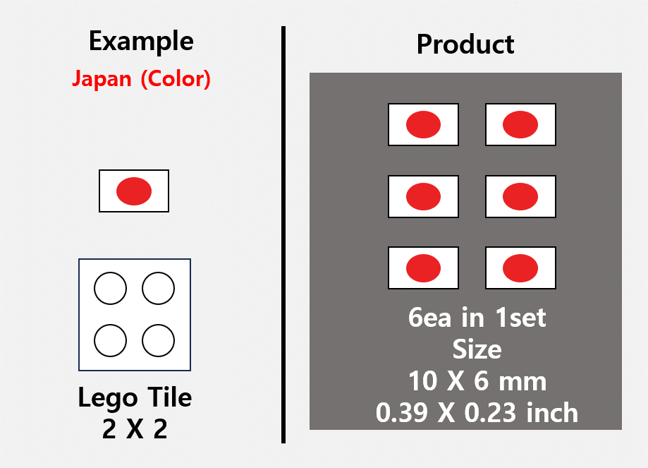 (10mm) Asia Flag stickers