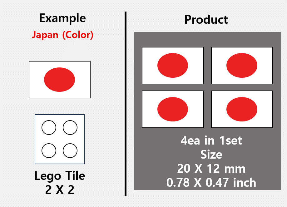 (20mm) Asia Flag stickers