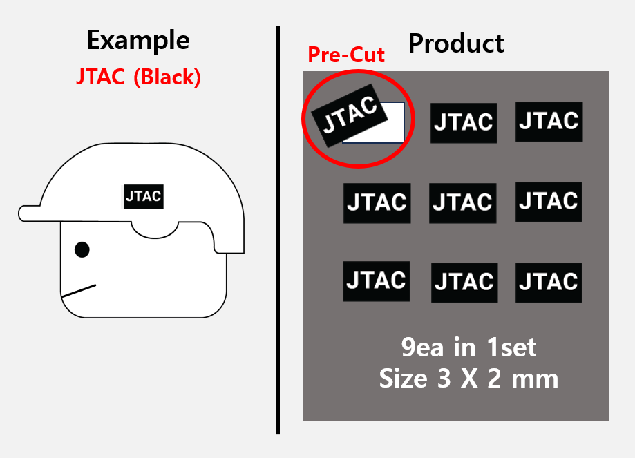 (3mm) Black patch / CCT JTAC