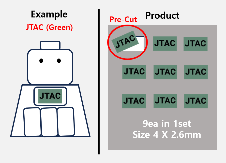 (4mm) Green patch / CCT JTAC EOD