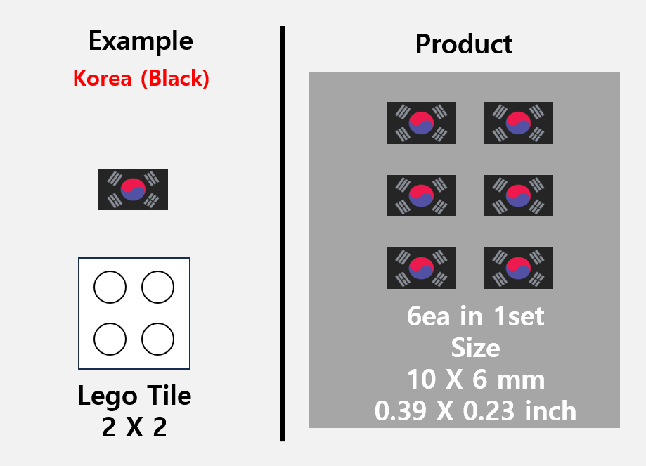 (10mm) Asia Flag stickers