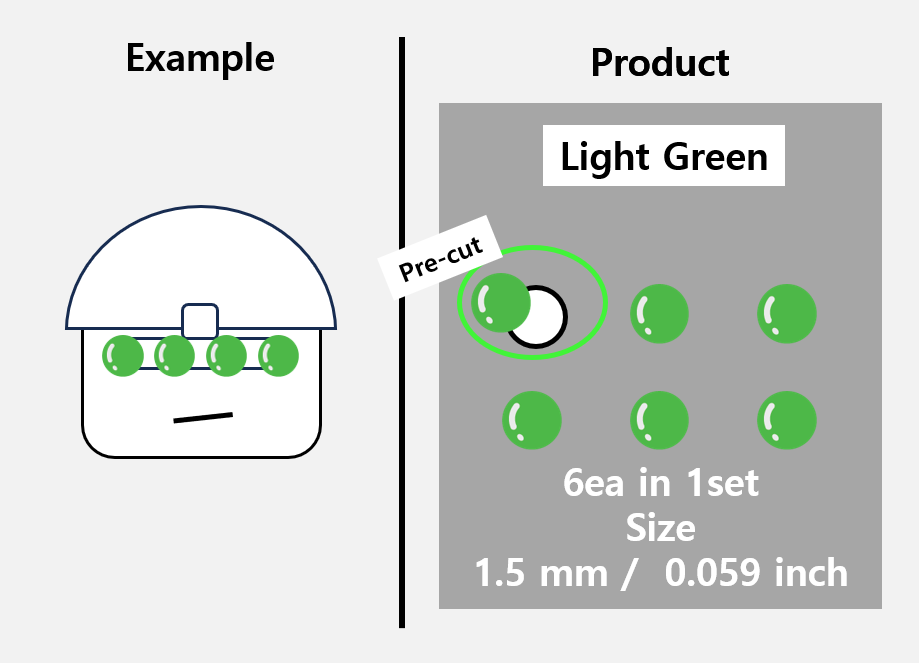 (1.5mm) Light Green / Night Vision lens GPNVG