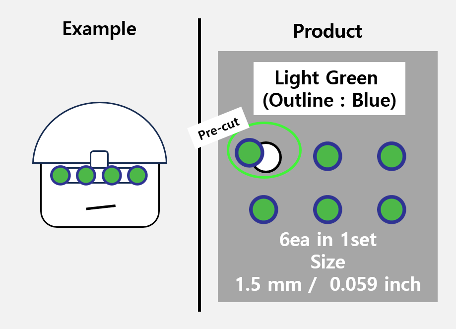 (1.5mm) Light Green / Night Vision lens GPNVG