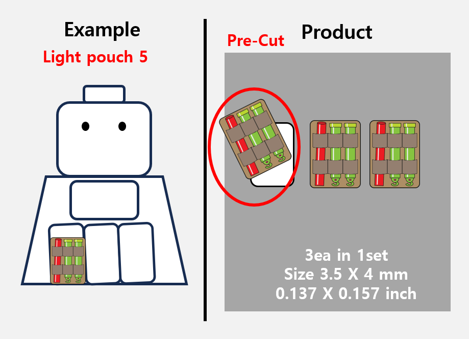 (PH 4mm) Single Pouch Tan (light) stickers