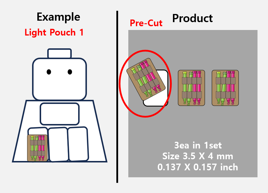 (PH 4mm) Single Pouch Tan (light) stickers