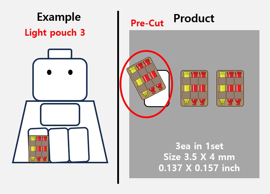 (PH 4mm) Single Pouch Tan (light) stickers