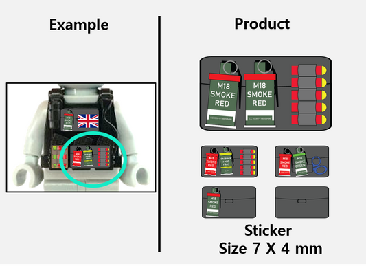 (PH 7mm) Dual Pouch Black stickers