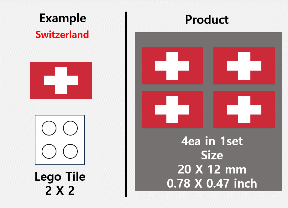 (20mm) Global Flag stickers / US Europe