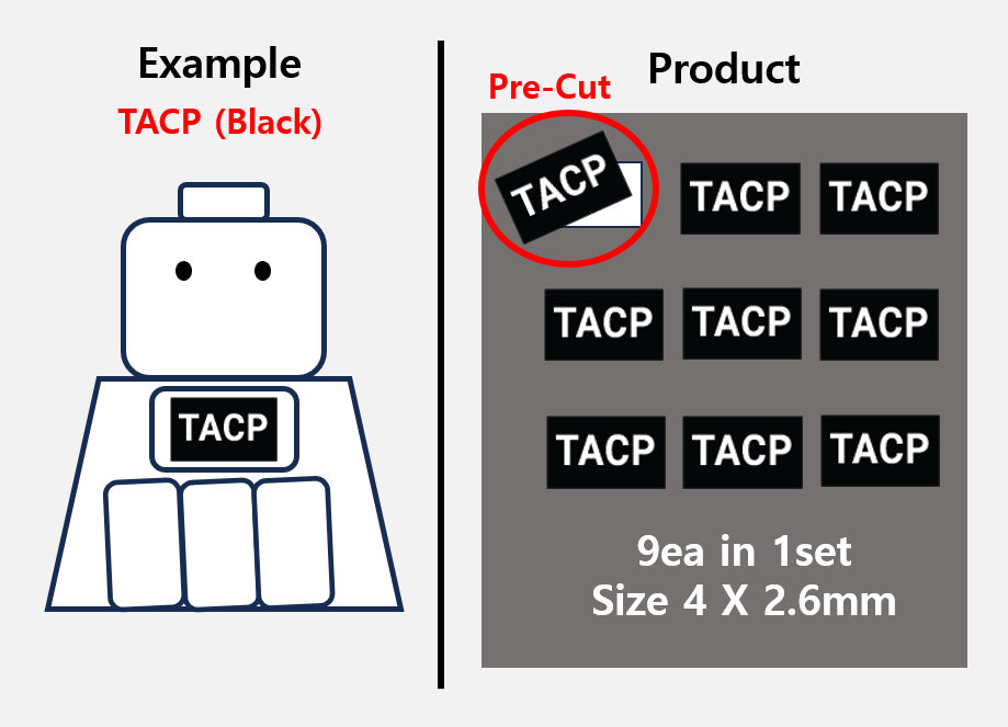 (4mm) Black patch / CCT JTAC