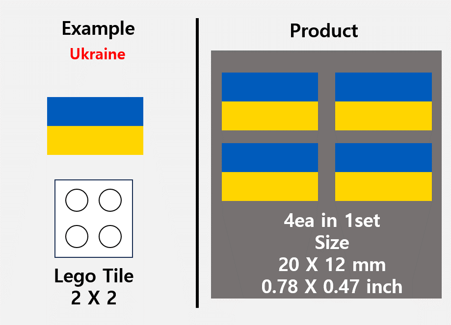 (20mm) Global Flag stickers / US Europe