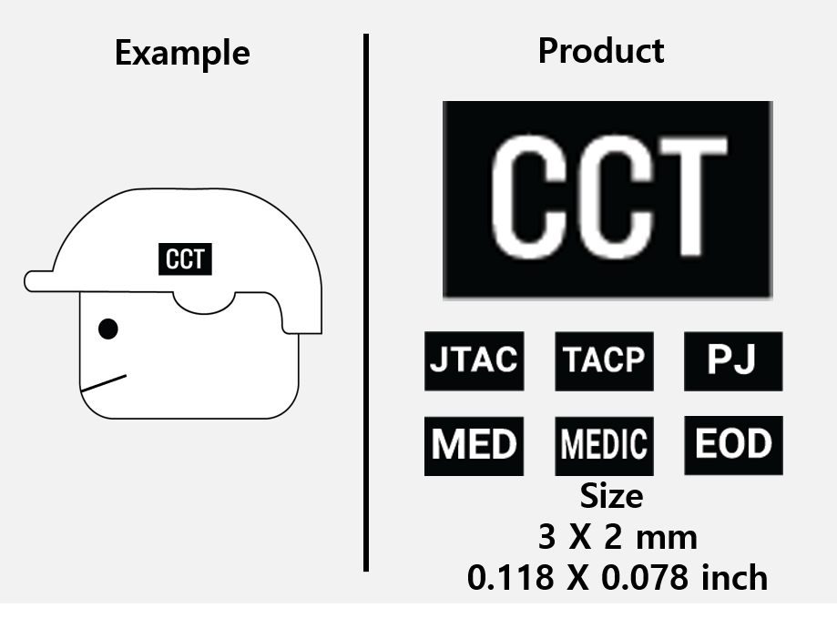 (3mm) Black patch / CCT JTAC