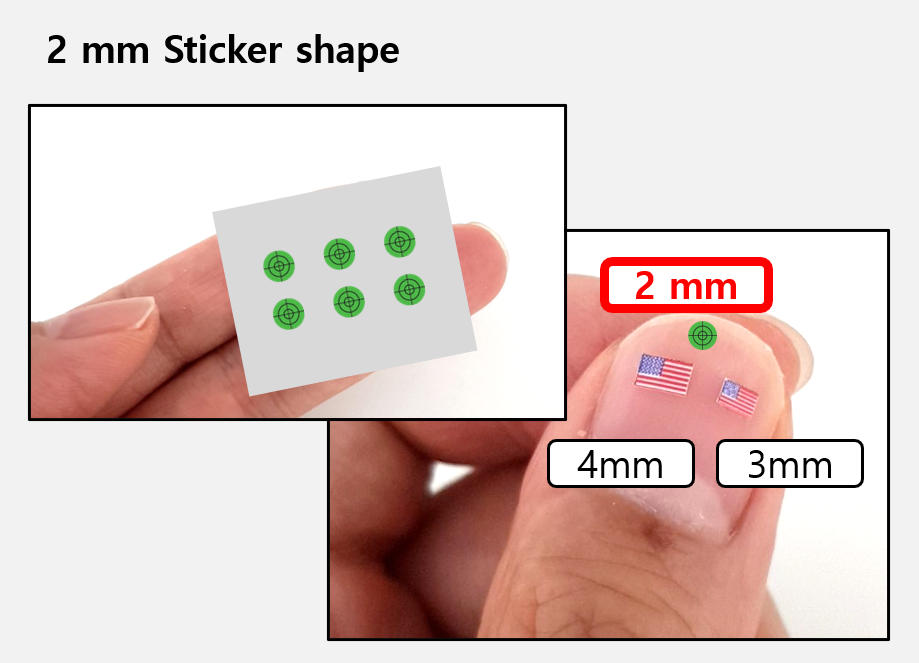 (2mm) Green Scope sticker / Rifle lens