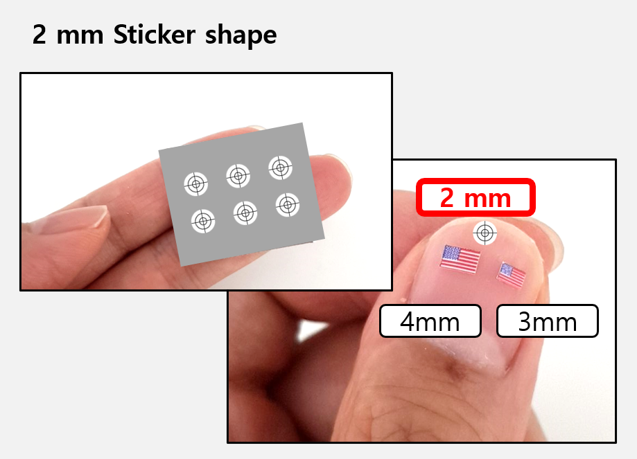 (2mm) White Scope sticker / Rifle lens