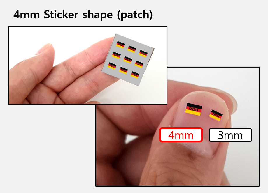 (4 mm) Germany flag Camo sticker