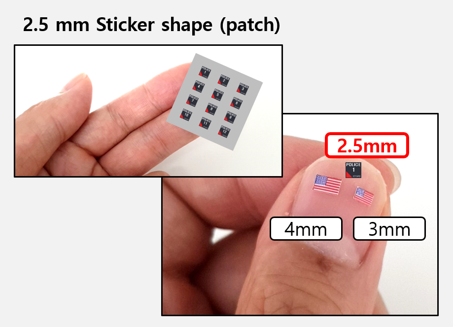 (B 2.5mm)  UK Police patch stickers / CTSFO