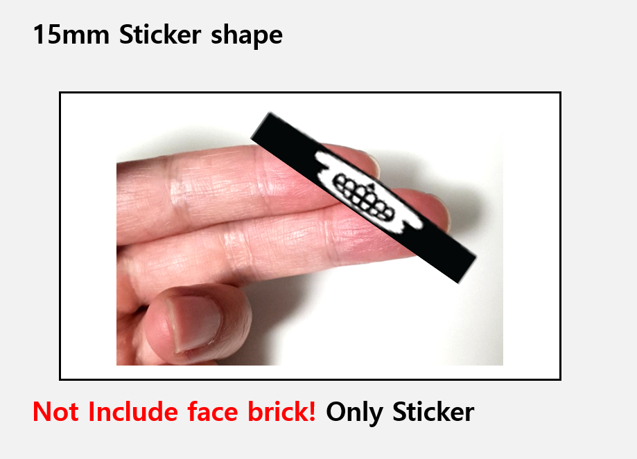 Mouth guard stickers / lego face skull teeth balaclava