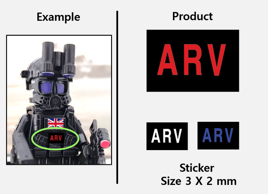 (B 3mm)  UK ARV patch stickers / Police