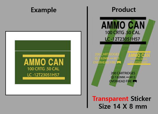(8mm) Ammo can sticker / Military magazine box(사본)