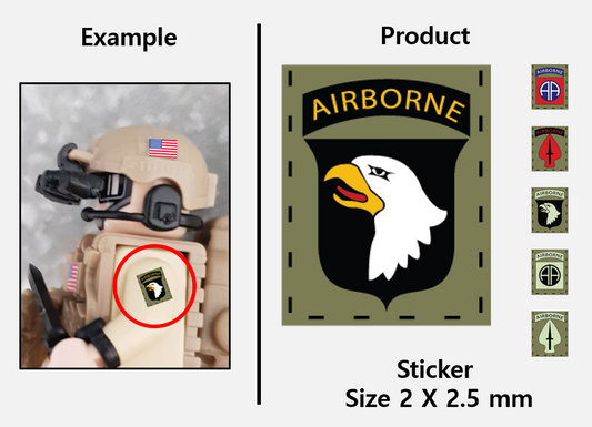 (2.5mm) Airborne patch stickers